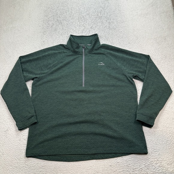 L.L. Bean Other - LL Bean Sweater‎ Men's Size Large Regular Adventure Grid Fleece 1/4 Zip Outdoors